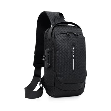 حقيبة ظهر FASHION عصرية مضادة للسرقة للرجال مع منفذ شحن متعدد الالوان