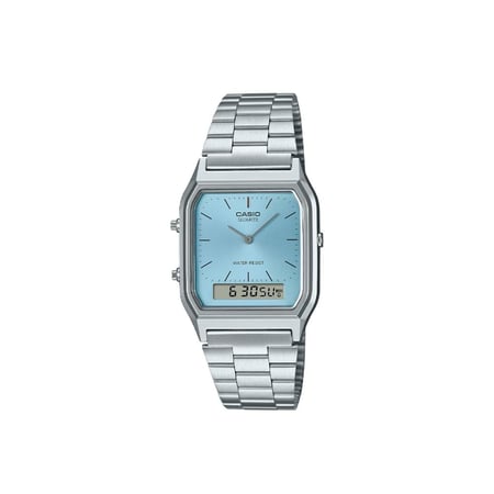 كاسيو ساعة انالوج بحركة كوارتز وسوار من الستانلس ستيل للنساء