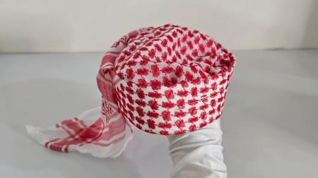 عمامة اطفال لون احمر