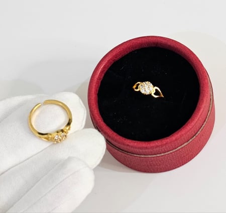 خاتم مطلي ذهب