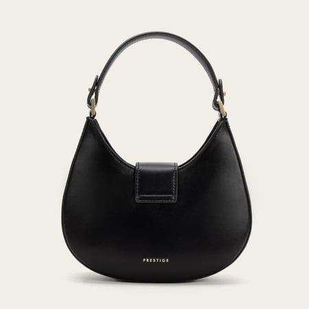 شنطة نسائية بمقاس متوسط بلون أسود