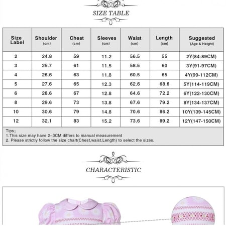 فستان بنات أسباني كلاسك أبيض مزهر