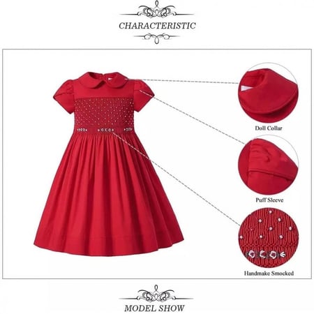 فستان أسباني أحمر