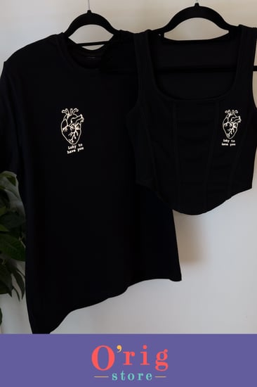 تيشيرت وتوب القلب الكامل