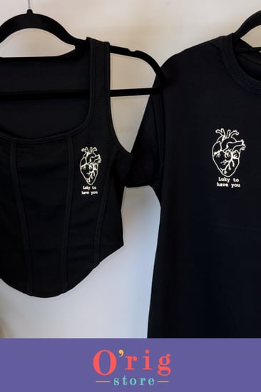 تيشيرت وتوب القلب الكامل