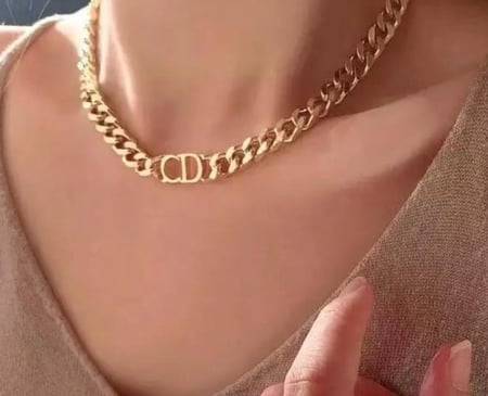 سلسال CD + اسوار مطلي ذهب عيار18