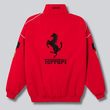 فيراري جاكيت الاحمر | RED Ferrari racing vintage jacket