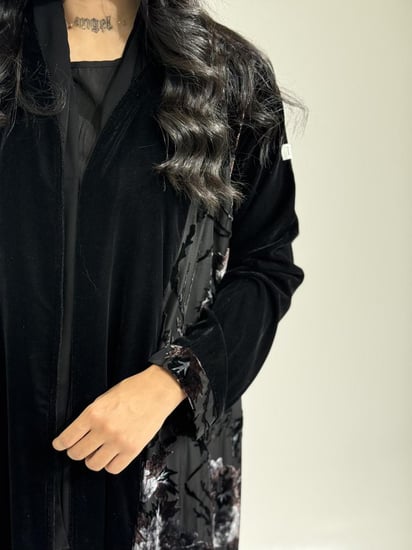 مخمل مع تدخيلات شيفون