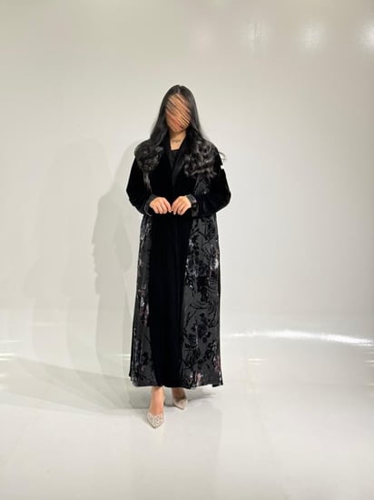 مخمل مع تدخيلات شيفون