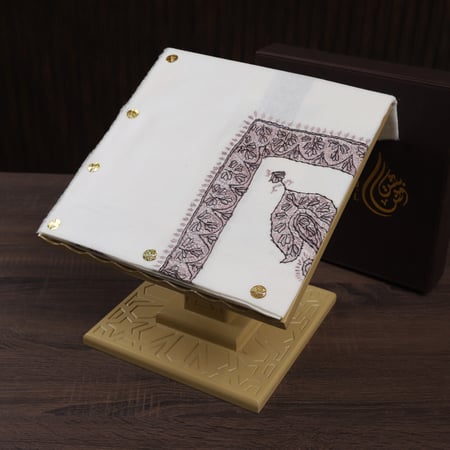 شال كشميري صوف نص ترمه شغل يدوي