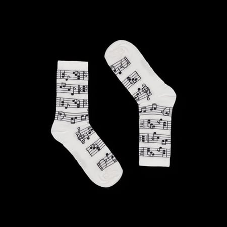 جوارب نوتات موسيقية شغف بالموسيقى في كل خطوة