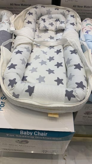 شنطه مفرش متنقل للمواليد الرضيع قطني امن