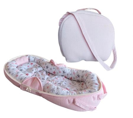 شنطه مفرش متنقل للمواليد الرضيع قطني امن