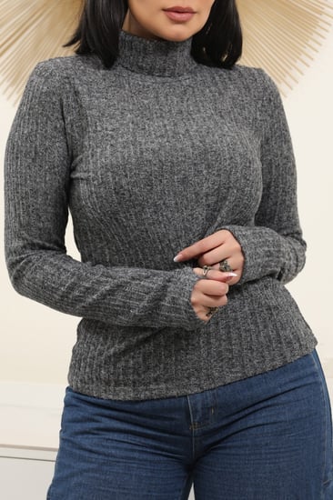 هاينك نسائي متعدد الألوان بأكمام طويلة