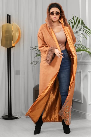 فروة شتوية مطرز بورد