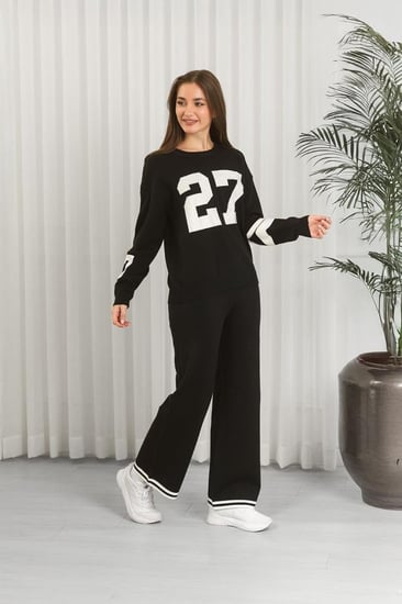 ترنج شتوي بأكمام طويلة وياقة مدورة