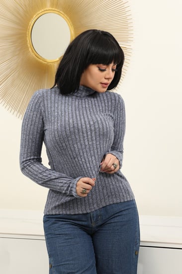 هاينك نسائي متعدد الألوان بأكمام طويلة