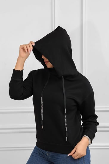 هودي بأكمام طويلة وقبعة