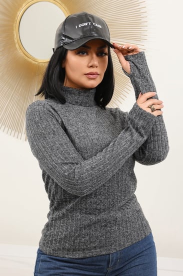 هاينك نسائي متعدد الألوان بأكمام طويلة