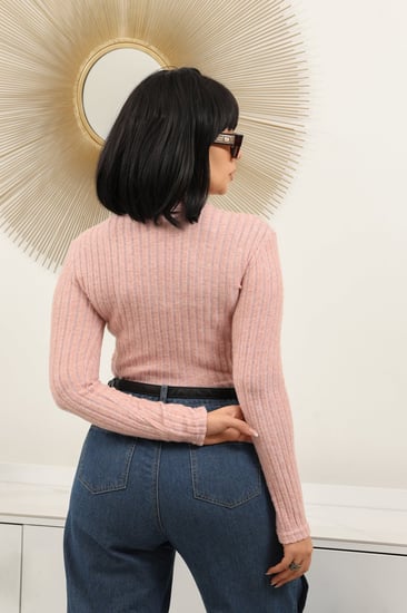 هاينك نسائي متعدد الألوان بأكمام طويلة