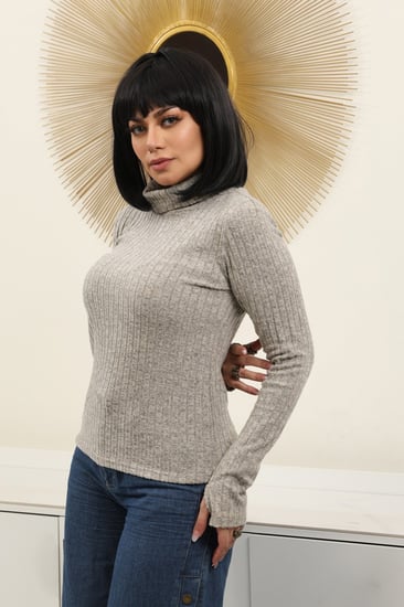 هاينك نسائي متعدد الألوان بأكمام طويلة