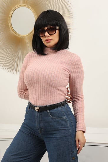 هاينك نسائي متعدد الألوان بأكمام طويلة