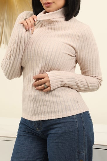 هاينك نسائي متعدد الألوان بأكمام طويلة