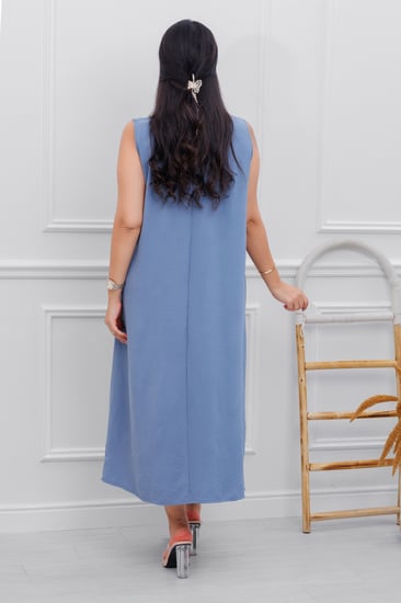 فستان ميدي طويل انيق ماكسي حفر