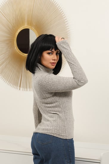 هاينك نسائي متعدد الألوان بأكمام طويلة