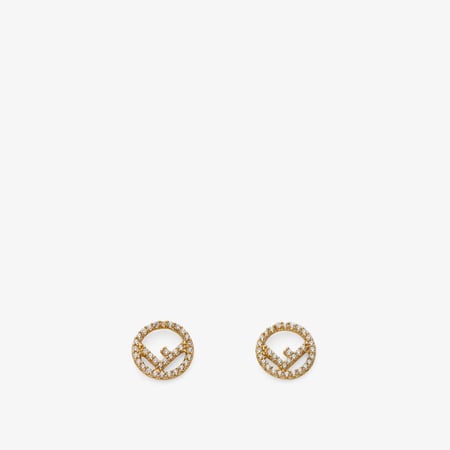 حلق fendi - ذهبي
