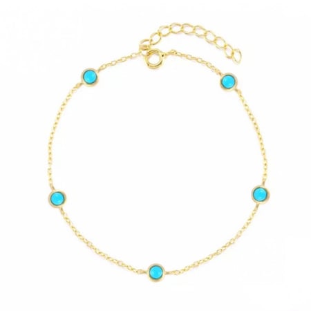 اسوارة فضة عيار 925 مطلي ذهب عيار 18