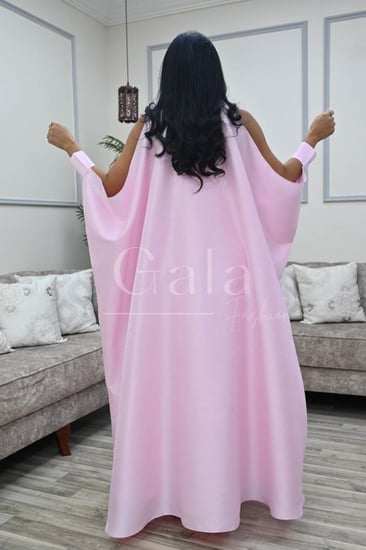 جلابيه بشت  أكمام مفتوحه