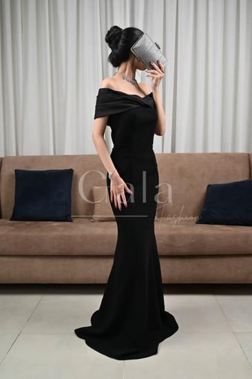 فستان طويل اوف شولدر