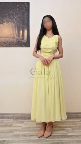 فستان كت كلوش ميدي