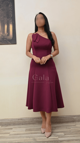 فستان كتف ميدي كلوش