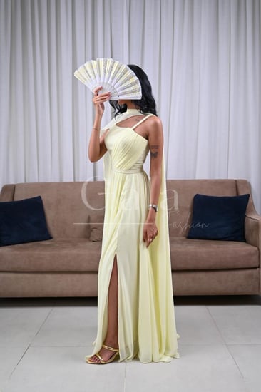 فستان توب ناعم بوشاح