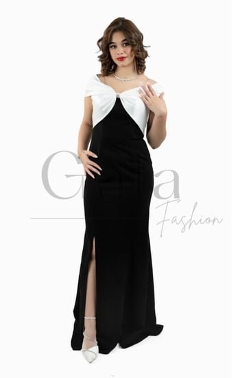 فستان طويل اوف شولدر