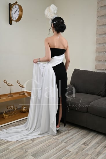 فستان توب ذيل طويل