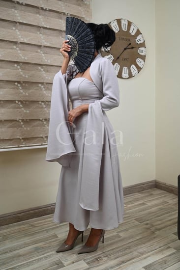 فستان توب ميدي جاكيت