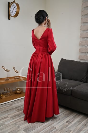 فستان تفته كم طويل