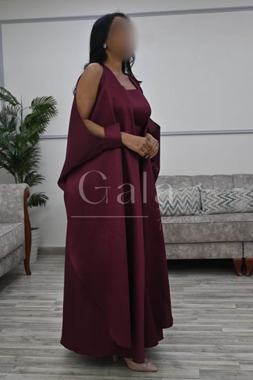 جلابيه بشت  أكمام مفتوحه