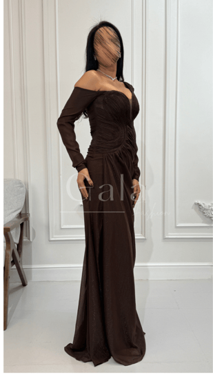 فستان كتف طويل