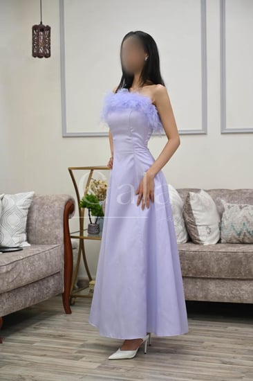 فستان توب كلوش طويل