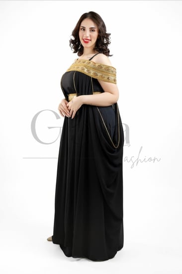 جلابية فخمة بوشاح شيفون