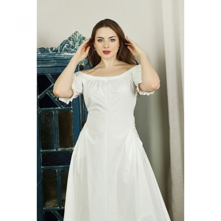 فستان أبيض قطن Jus De PoMMes