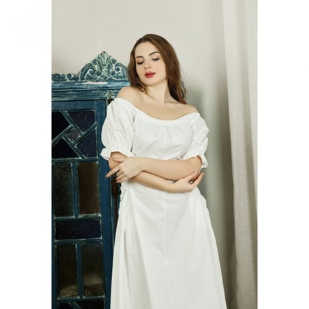 فستان أبيض قطن Jus De PoMMes