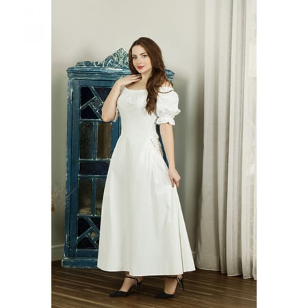 فستان أبيض قطن Jus De PoMMes