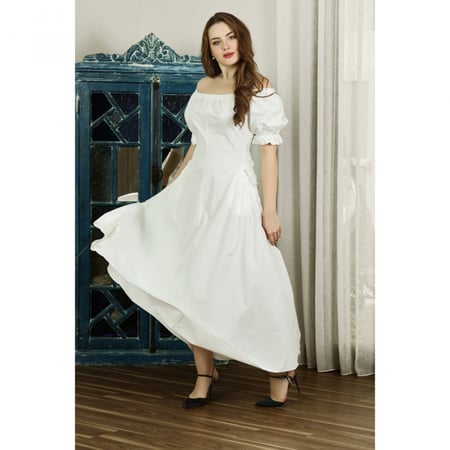 فستان أبيض قطن Jus De PoMMes