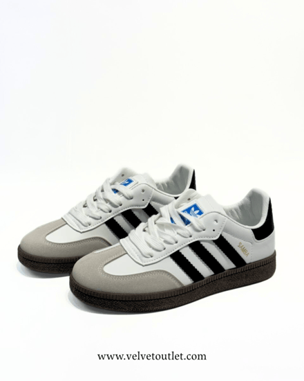 أديداس سامبا - أبيض وكحلي