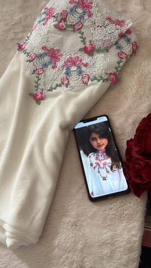 شيفون اطفال شغل جوبير مع تطريز حافه من امام وظهر